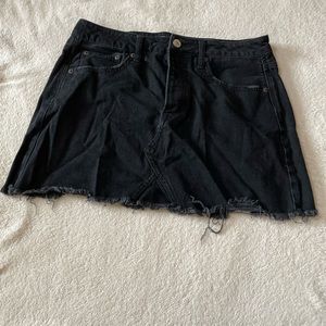 American Eagle Black Denim Skirt